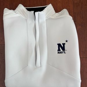 Navy cold gear good quarter zip polo